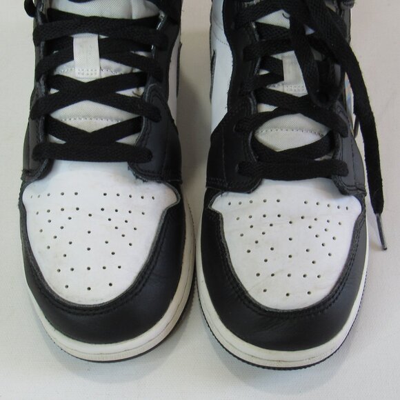 Air Jordan1 Mid Hologram Big Kids' Sneaker Shoes Size 5Y MJ Images Black/Concord - Picture 7 of 10